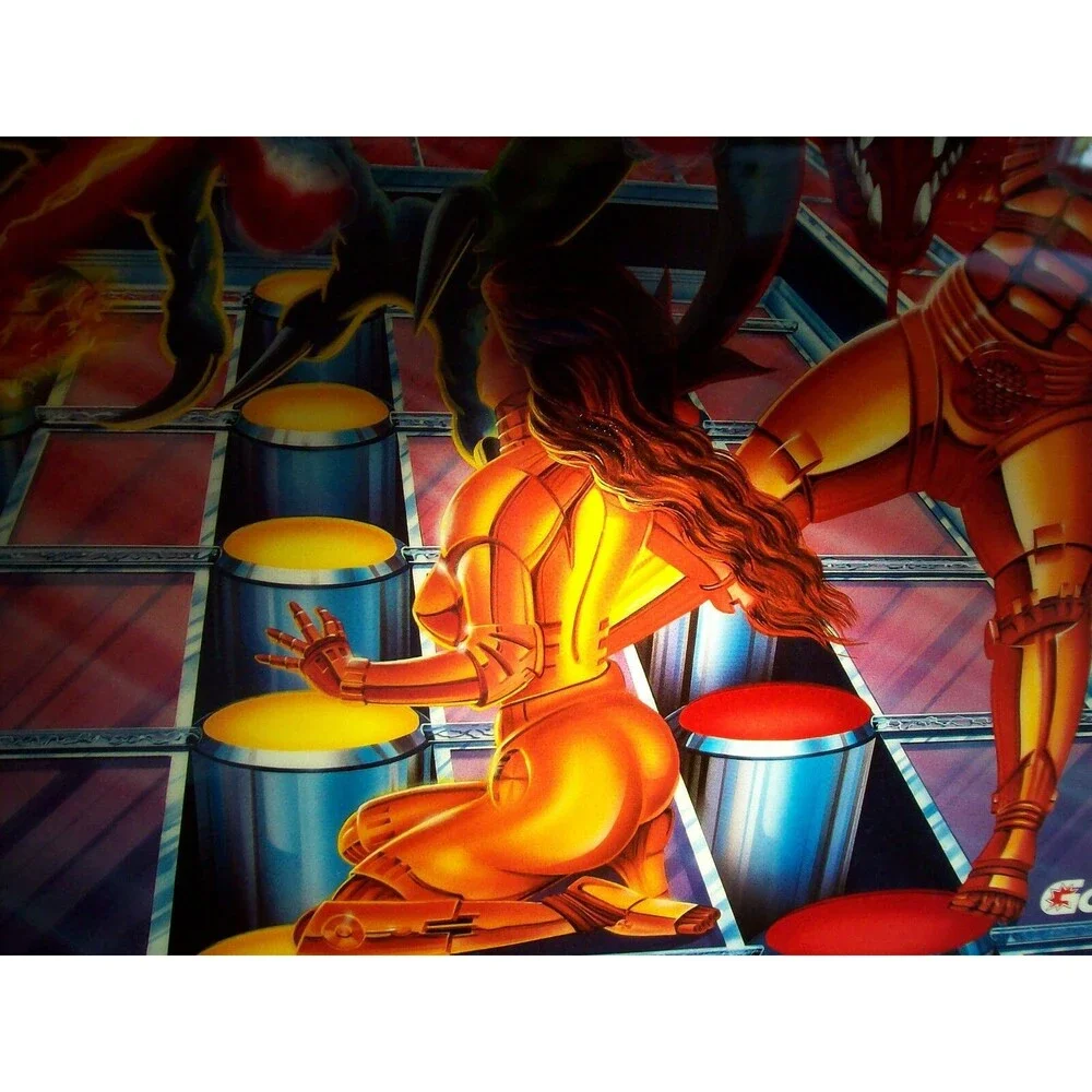 Gottlieb Gladiators Pinball Translite Art Original 1993 NOS Game Graphics